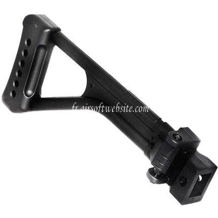 CYMA Polymère Pliable Crosse Convient pour CM028 AK47 Série AEG Fusil Airsoft Noir