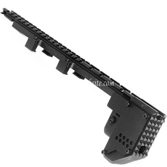 Airsoft Website 328mm Swordfish Conversion Strike Kit Top Rail Convient pour PDW MP5K Série AEG Fusil Noir