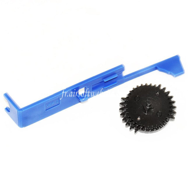 SHS Dual Double Secteur Engrenage avec Tappet Plaque Convient pour Tokyo Marui Version 2 V2 Vitesse Boîte AEG Fusil Airsoft