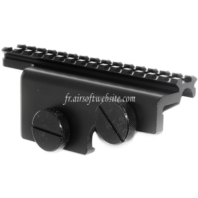 CYMA 156mm Lunette Montage Base Rail Convient pour CYMA G&P Tokyo Marui M14 Série AEG Fusil Airsoft Noir