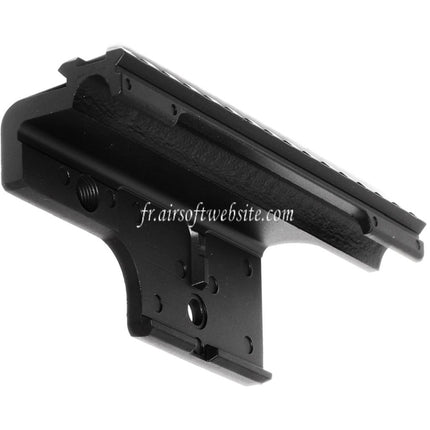 CYMA 156mm Lunette Montage Base Rail Convient pour CYMA G&P Tokyo Marui M14 Série AEG Fusil Airsoft Noir