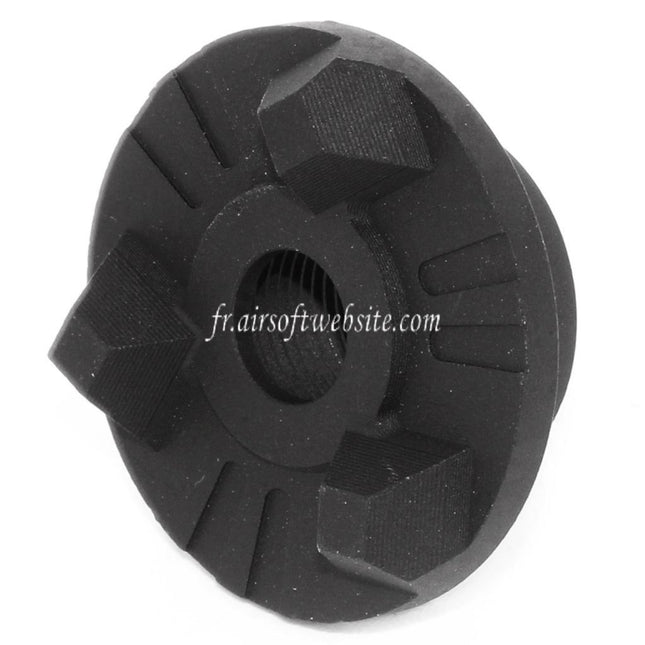 Airsoft Website 30mm Strike Face Cookie Type Frein de Bouche Cache-Flamme Convient pour -14mm CCW sens antihoraire Canon Fusil Noir