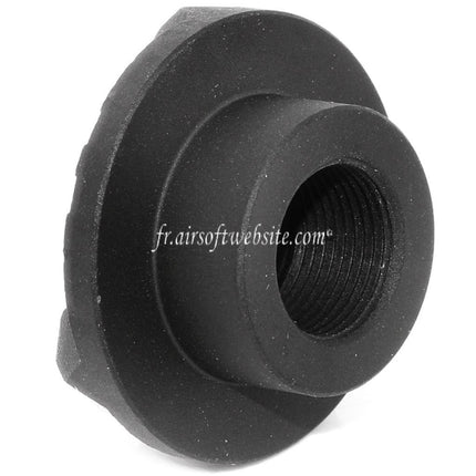 Airsoft Website 30mm Strike Face Cookie Type Frein de Bouche Cache-Flamme Convient pour -14mm CCW sens antihoraire Canon Fusil Noir