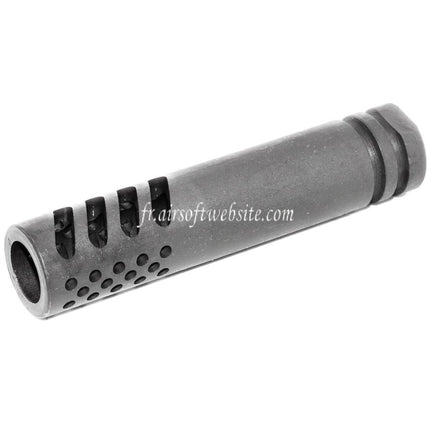 Airsoft Website 102mm Multi Port Métal Frein de Bouche Cache-Flamme Convient pour -14mm CCW sens antihoraire Canon Fusil