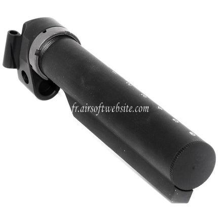 5KU 6-Positions Crosse Buffer Tube Adaptateur Convient pour E&L AK Convert to Use M4 Crosse Fusil Airsoft Noir