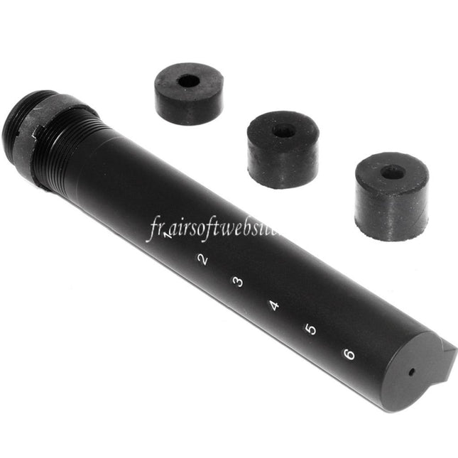 5KU 6-Positions Crosse Buffer Tube Adaptateur Convient pour Western Arms WA G&P WOC M4 M4A1 Série GBB Fusil Airsoft Noir