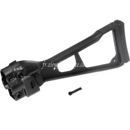 CYMA Polymère UMG Type Pliable Crosse Convient pour M5A5 MP5 UMG UMP M89 CYMA Classic Army D-Boys Tokyo Marui MP5 Série AEG Fusil Airsoft Noir
