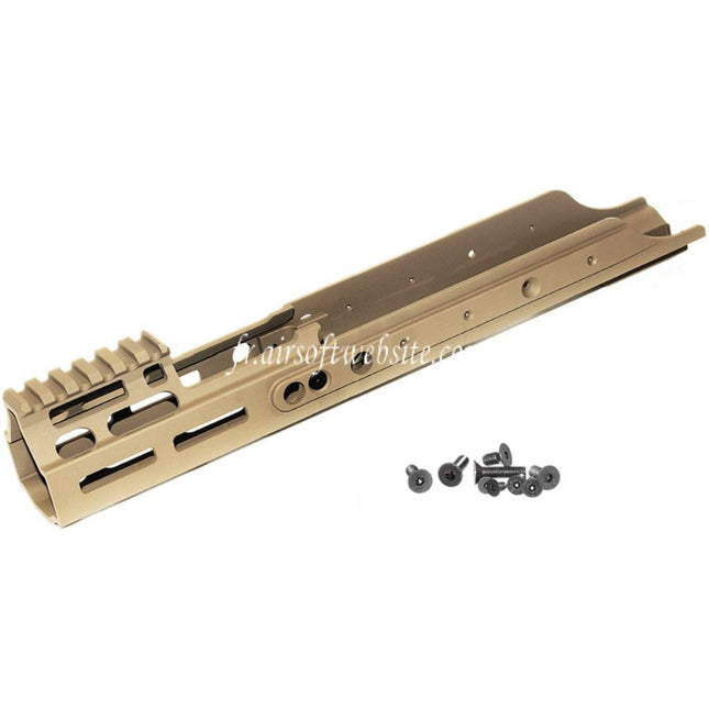 PTS Kinetic MREX M-LOK Rail de Garde-Main Convient pour VFC WE Cybergun Tokyo Marui Recoil Shock SCAR Fusil Airsoft