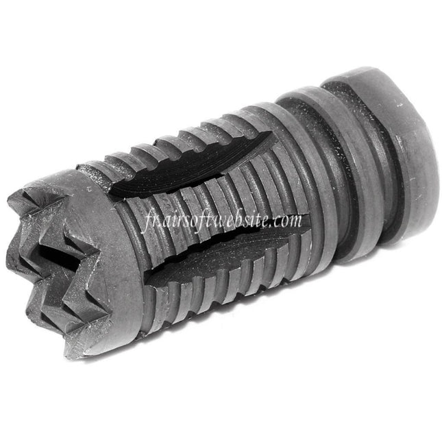 Airsoft Website 50mm Tenderizer Frein de Bouche Cache-Flamme Convient pour +14mm CW sens horaire Fileté Canon Fusil