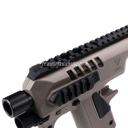 CAA Roni Pistolet Carabine Conversion Kit Convient pour KSC VFC Umarex Tokyo Marui G17 G18C G19 G23F Série GBB Pistolet Airsoft