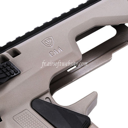 CAA Roni Pistolet Carabine Conversion Kit Convient pour KSC VFC Umarex Tokyo Marui G17 G18C G19 G23F Série GBB Pistolet Airsoft