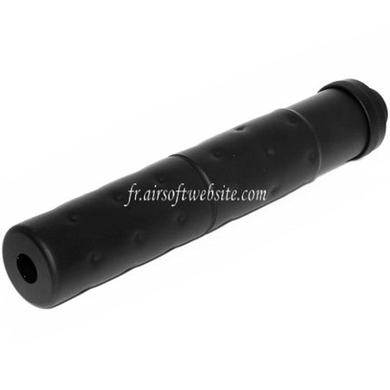 CYMA 195mm MK23 Style Silencer Barrel Extension Fits -14mm CCW Counter Clockwise Airsoft Rifle Barrel Black