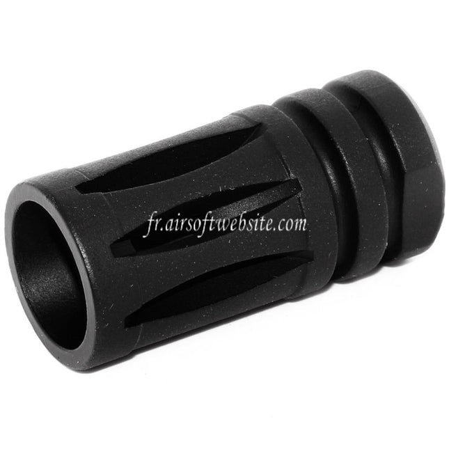 Airsoft Website 45mm Bird Cage M4 M16 Frein de Bouche Cache-Flamme Convient pour -14mm CCW sens antihoraire Canon Fusil Noir