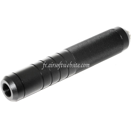 Airsoft Website 146mm 5.75 Pouces Noise Damping Bowl Silencieux Canon Extension Tube +/-14mm CW/CCW fileté Canon Airsoft