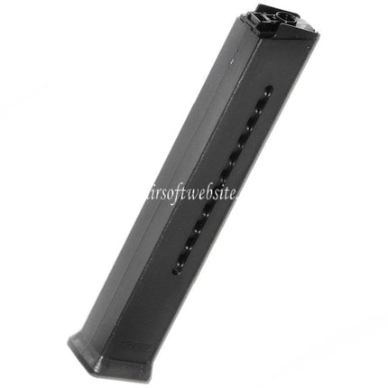 Airsoft Website 420 BBs Hi-Cap Magazin Passend für H&K Umarex UMP Serie AEG Gewehr Schwarz