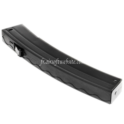 Airsoft Website 110 BBs Mid-Cap Magazin Passend für S&T Sterling Serie AEG SMG Gewehr Schwarz