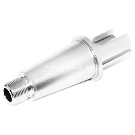 Airsoft Website 2.75/3.35 Zoll 71mm/85mm Aluminium Kurzer Außenlauf Verbindungsrohr -14mm CCW Gegenuhrzeigersinn AEG Gewehr