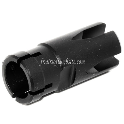 Golden Eagle 51mm G36 Mündungsbremse Flash Hider Passend für -14mm CCW Gegenuhrzeigersinn Airsoft Gewehr Lauf Schwarz
