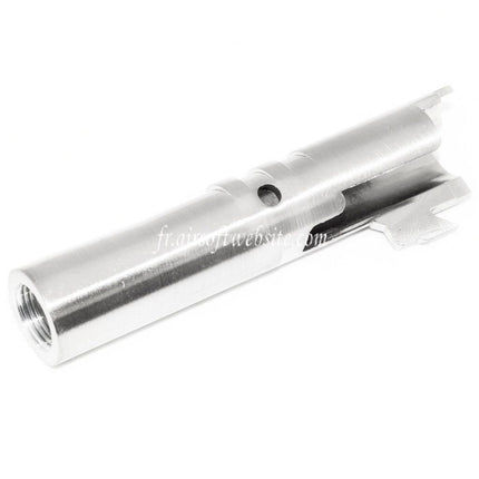 Airsoft Website 85mm/89mm Canon Extérieur -12mm CCW sens antihoraire Convient pour ARMY ARMAMENT R45 Detonics .45 Série GBB Pistolet Argent