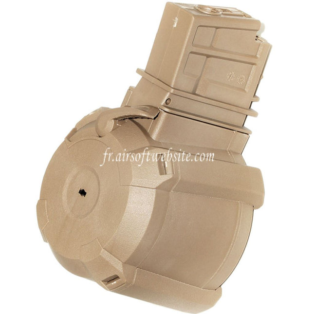 BATTLEAXE 1400 Billes Contrôle du son Électrique Chargeur Tambour Convient pour G36 Série AEG Fusil Airsoft