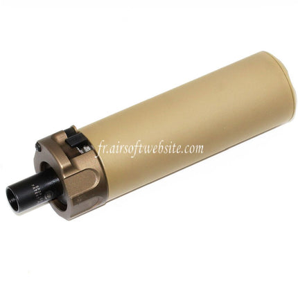 5KU 133mm SOCOM46 Mini Silencieux avec Frein de Bouche Convient pour +12mm CW sens horaire fileté Canon Fusil Airsoft