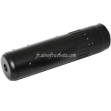 CYMA 150mm AAC SCAR-SD 5.56 QD Schalldämpfer mit Mündungsbremse Passend für -14mm CCW Linksgewinde Airsoft Gewehrlauf Schwarz