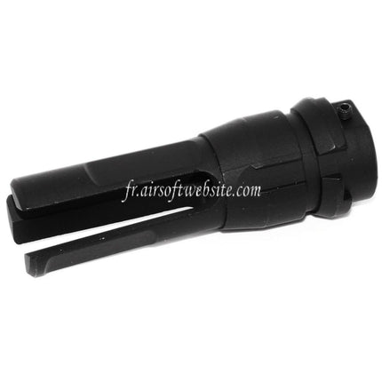 APS 70mm 3-Prong Muzzle Brake Flash Hider Fits for -14mm CCW Counter Clockwise Airsoft Rifle Gun Black