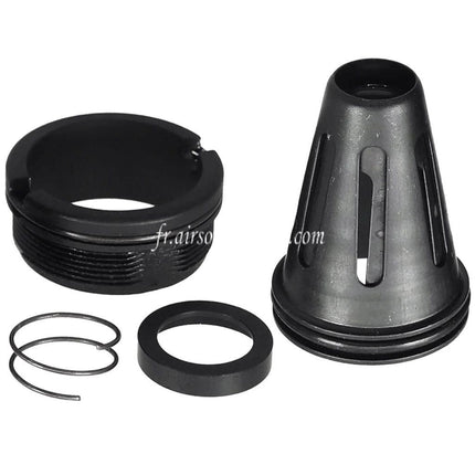 APS EMG Licensed Noveske KX3 Adjustable Sound Amplifier Muzzle Brake Flash Hider Fits for -14mm CCW Counter Clockwise Airsoft Rifle Barrel Black
