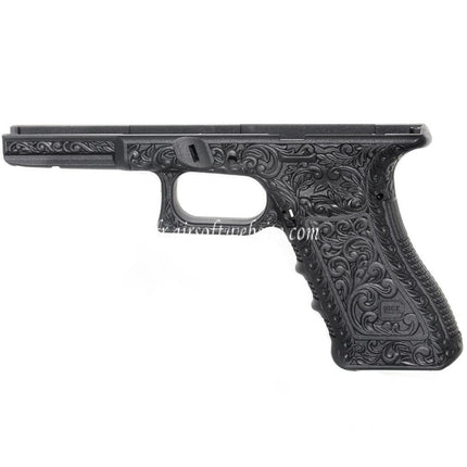Archives Custom WE (WE-TECH) Sculpté Pistolet Poignée Le Châssis Ensemble Convient pour Tokyo Marui AW WE G17 G18C G34 G35 Série GBB Pistolet Airsoft