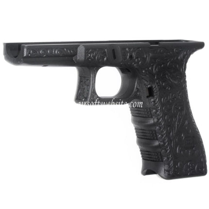 Archives Custom WE (WE-TECH) Sculpté Pistolet Poignée Le Châssis Ensemble Convient pour Tokyo Marui AW WE G17 G18C G34 G35 Série GBB Pistolet Airsoft