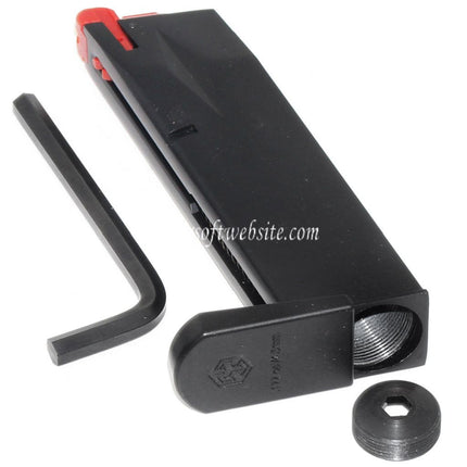 Armorer Works AW 20 Billes Co2 Chargeur Convient pour AW MB Série M9 .177 Cal/4.5mm Airgun Noir