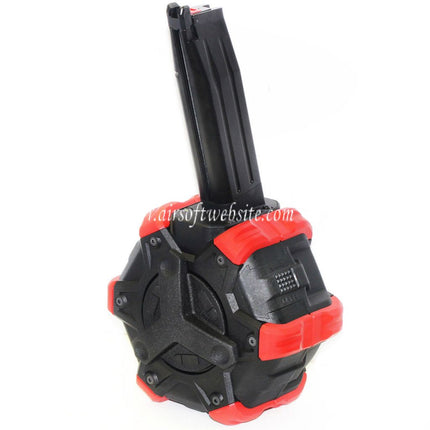 Armorer Works AW Custom 350 Billes Gaz Adaptive Chargeur Tambour Convient pour Hi-Capa GBB Pistolet Airsoft