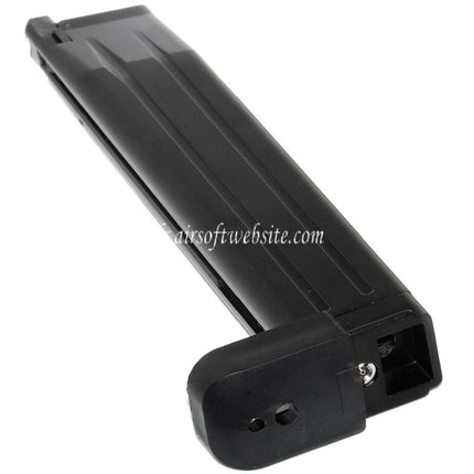 Armorer Works AW 50 Billes Extended Long Gaz Chargeur Convient pour Hi-Capa Série GBB Pistolet Airsoft Noir
