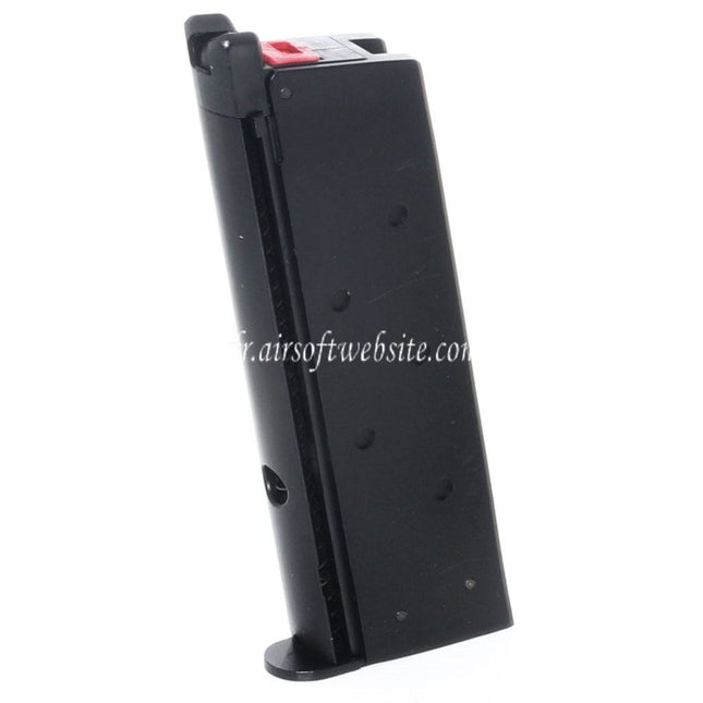 Armorer Works AW 13 Billes Gaz Chargeur Convient pour AW COMPACT NE10 Série / WE Single Stack Mini 1911 Série GBB Pistolet Airsoft Noir