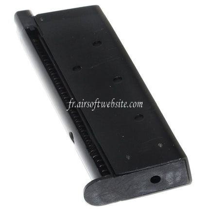 Armorer Works AW 13 Billes Gaz Chargeur Convient pour AW COMPACT NE10 Série / WE Single Stack Mini 1911 Série GBB Pistolet Airsoft Noir