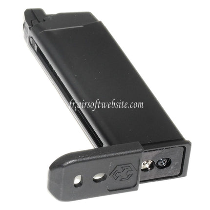 Armorer Works AW 23 Billes MOS Gaz Chargeur Convient pour Optic Ready Slide Version EMG SAI BLU COMPACT WE AW VX9 G19 Série GBB Pistolet Airsoft Noir