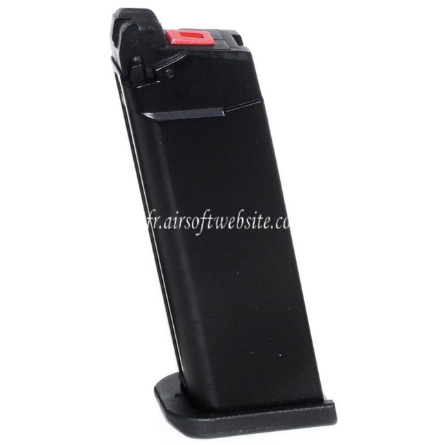 Armorer Works AW 23 Billes MOS Gaz Chargeur Convient pour Standard Slide Version EMG SAI BLU COMPACT WE AW VX9 G19 Série GBB Pistolet Airsoft Noir