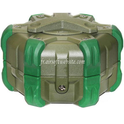 WE (WE-TECH) 350 Billes Gaz Chargeur Tambour Convient pour WE (WE-TECH) Open Bolt Type L85 / SCAR-L / R5C / T65 / HK416 / AR M4 M16 GBB Fusil Airsoft
