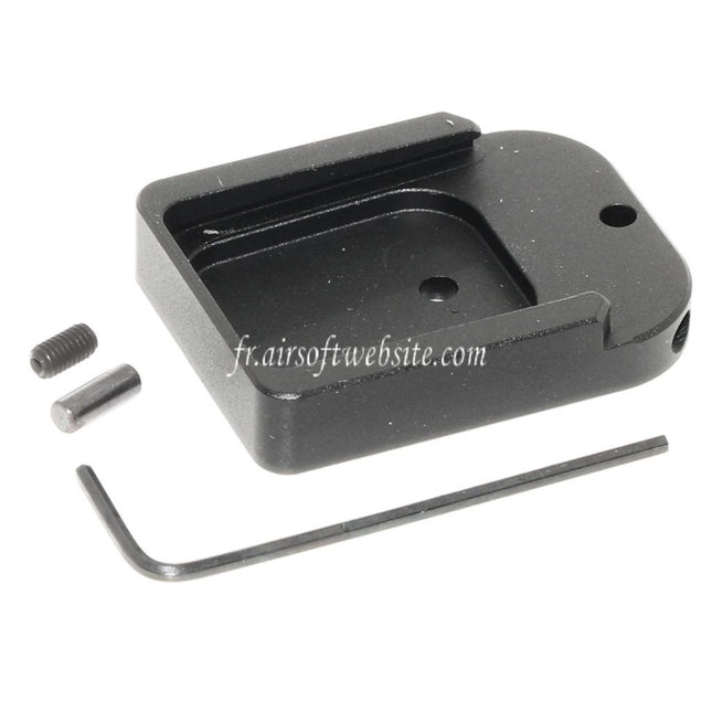 EMG TTI COMBAT MASTER Chargeur Base Plaque Couvre Convient pour EMG SAI STI TTI / ARMY / AW / WE / Tokyo Marui Hi-Capa GBB Gaz Pistolet Chargeur Noir