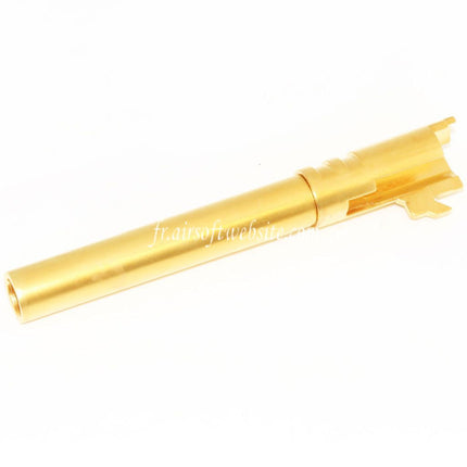 EMG Licensed STI DVC 3-GUN 134mm/138mm Outer Barrel Suitable for EMG DVC 3-GUN / AW / WE / Tokyo Marui Hi-Capa 5.4 Variants GBB Airsoft Pistol Gold