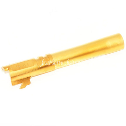 EMG Licensed SAI 2011 DS 123mm/127mm Outer Barrel Suitable for EMG SAI 2011 DS 5.1 Hi-Capa GBB Airsoft Pistol Gold