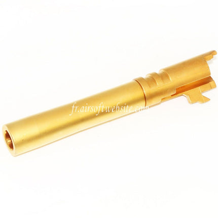 EMG Licensed SAI 2011 DS 123mm/127mm Outer Barrel Suitable for EMG SAI 2011 DS 5.1 Hi-Capa GBB Airsoft Pistol Gold