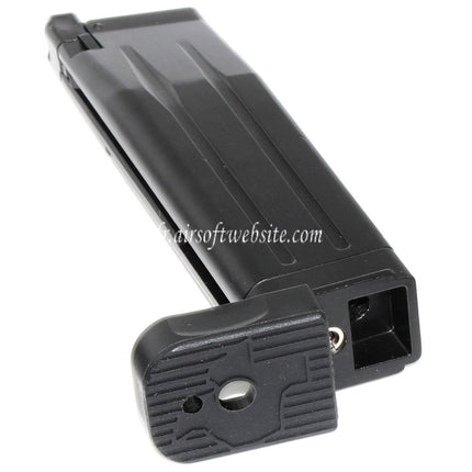 EMG STI 2011 DVC3 30 BB Gas Magazin Passend für Hi-Capa GBB Airsoft Pistole Schwarz