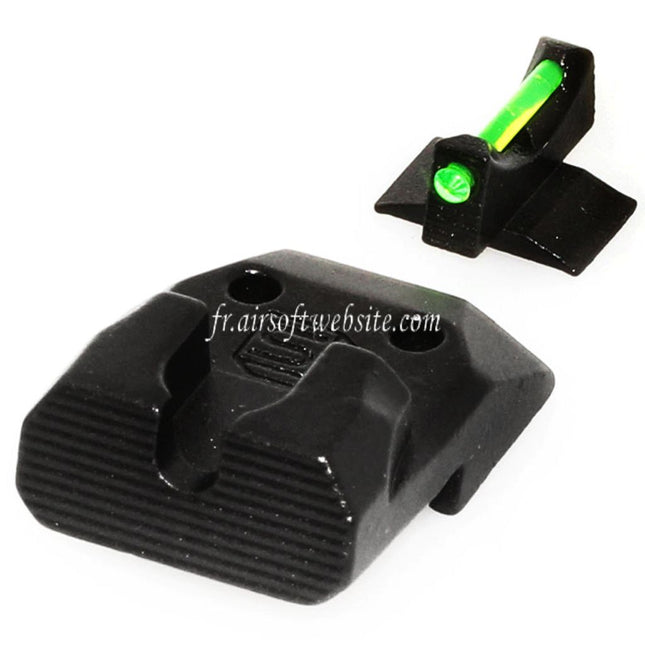 EMG SAI DS Fibre Optique Guidon Hausse Convient pour EMG SAI DS AW WE Tokyo Marui Hi-Capa Série GBB Pistolet Airsoft