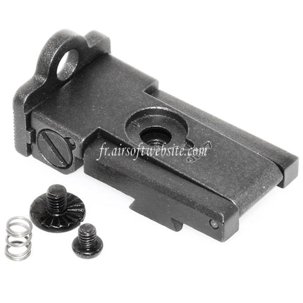 Armorer Works AW HX22 Aperture/Ghost Ring Hausse Ensemble Convient pour AW WE Tokyo Marui Hi-Capa Série GBB Pistolet Airsoft Noir