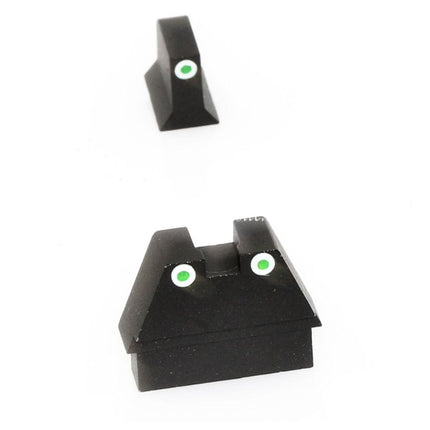 Armorer Works AW HX Suppressor Height Sight Fits EMG SAI BLU, ISSC M22, Lonewolf, ZEV, G&P Custom, P80, WE, AW, Tokyo Marui G17 G18C Series GBB Airsoft Pistol Black