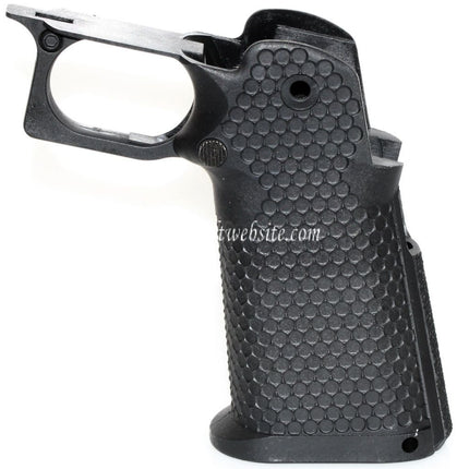 Armorer Works AW HX #2 Hexagonale Pistolen-Griffschalen passend für EMG AW WE Tokyo Marui Hi-Capa Serie GBB Airsoft Pistole Schwarz