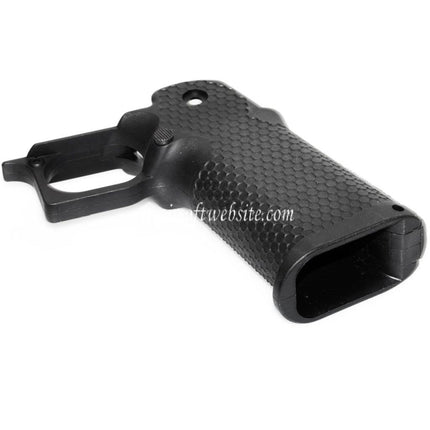 Armorer Works AW HX #2 Hexagonale Pistolen-Griffschalen passend für EMG AW WE Tokyo Marui Hi-Capa Serie GBB Airsoft Pistole Schwarz