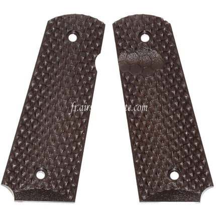 Armorer Works AW HEX Poignée Couvre Convient pour DOUBLE BELL ARMY AW WE KJ Tokyo Marui M1911 M.E.U Série 70 M45A1 WARRIOR GBB Pistolet Airsoft