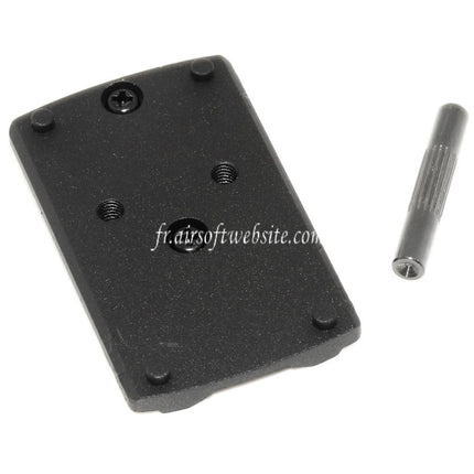 Armorer Works AW Custom HX Micro Point Viseur Montage Convient pour AW / WE Gen 2 Hi-Capa Série GBB Pistolet Airsoft Noir